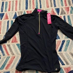 Lily Pulitzer luxletic black quarter zip